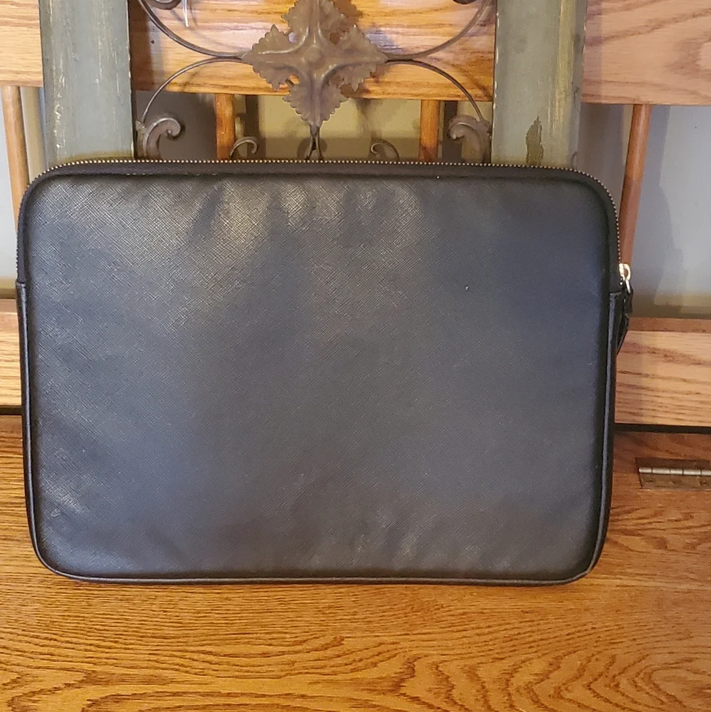 Kate Spade Black Saffiano Leather Laptop/IPad Bag